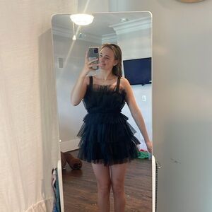 VESTIQUE BLACK TOOL DRESS